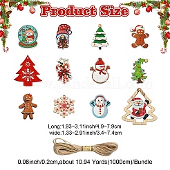 Рождественские тематические подвесные украшения&nbsp;DIY-YW0010-68