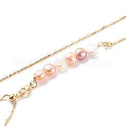 Collane lariate in ottone regolabili&nbsp;NJEW-JN03446-04