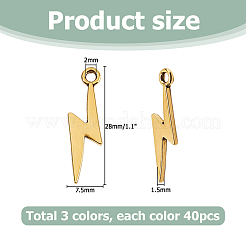 120 pz 3 colori pendenti in lega di stile tibetano&nbsp;FIND-HS0002-38