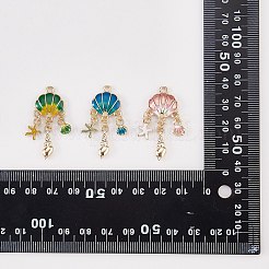 24шт 3 цвета сплава эмалевые подвески&nbsp;FIND-SZ0005-87