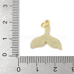 Messing-Pflaster-Anhänger mit Muscheln in Naturweiß&nbsp;KK-S522-05G-G