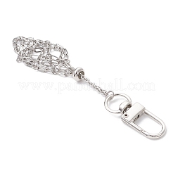 Pochette en macramé en acier inoxydable 304&nbsp;HJEW-JM04378-02