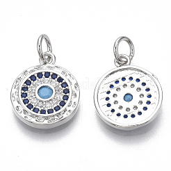 Латунные микро проложить кубического циркония подвески&nbsp;KK-S356-017P-NF