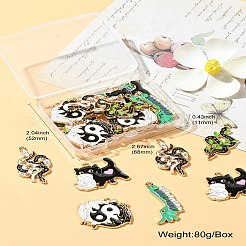 20шт 5 стиля подвески из сплава с эмалью&nbsp;ENAM-CJ0005-74