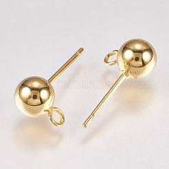 202 Ohrstecker-Beschläge aus Edelstahl&nbsp;LS-STAS-G173-12G-6mm