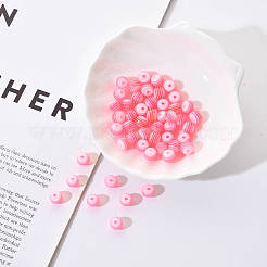 50 шт. Прозрачные бусины из смолы в полоску&nbsp;RESI-YW0001-02F