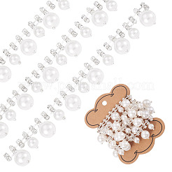 1 ярд круглых хрустальных стеклянных чашечных цепочек со стразами&nbsp;DIY-PJ0001-43B