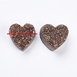 Branelli di agata naturale di druzy dell'elettrodo&nbsp;G-E400-03-B01