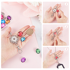 Набор для самостоятельного изготовления сменного куполообразного офисного шнурка для бейджа&nbsp;DIY-SC0022-04D