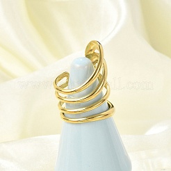 Многослойные манжеты из нержавеющей стали 304 для женщин&nbsp;RJEW-G338-16G