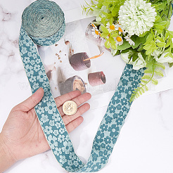 Цветок полиэфирные ленты&nbsp;SRIB-WH20020-053B-01