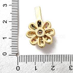 Pendentifs avec zircon cubiques à micro-pavés en laiton&nbsp;KK-P320-04C-G