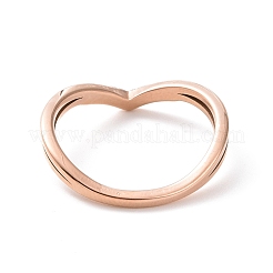 Anillo de dedo de onda de circonita cúbica transparente&nbsp;RJEW-D120-19B-RG