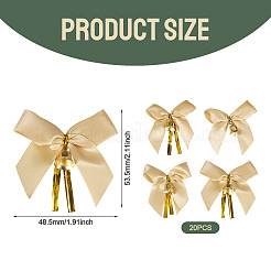 Decorazioni per confezioni regalo con nastro a fiocco in poliestere&nbsp;AJEW-TAC0028-41