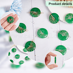 8 pieza de dijes de conector de jade natural de Malasia de 2 colores&nbsp;FIND-AR0003-05