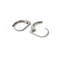 Ohrringbeschläge aus chirurgischem Edelstahl 316 mit Klapphebel&nbsp;STAS-WH0022-67