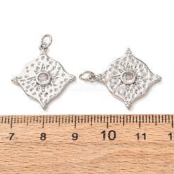 Pendentifs en zircone cubique clair en laiton&nbsp;CU-CBA2907-11P