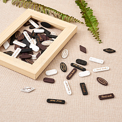 300 шт. 15 стильных деревянных звеньев Schima superba&nbsp;WOOD-TA0001-47