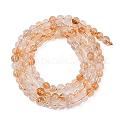 Нагретые нити из натуральных цитриновых бусин&nbsp;G-P466-01D-01