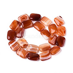 Chapelets de perles d'agate naturelle&nbsp;G-N356-03A-16