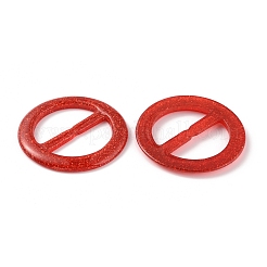 Fibbie tonde piatte in resina&nbsp;CRES-WH0013-15A