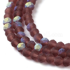 Chapelets de perles en verre imitation jade&nbsp;EGLA-YW0003-19A-10