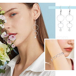 60шт 6 стильных латунных соединительных кольца&nbsp;KK-PH0003-87