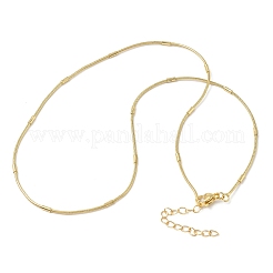 Женские ожерелья-змейки из круглой латуни толщиной 2 мм&nbsp;NJEW-K271-08G