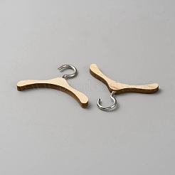 Puppenkleiderbügel aus Holz&nbsp;DIY-WH0569-20B