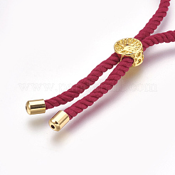 Fabrication de bracelet en corde de coton&nbsp;KK-F758-03G