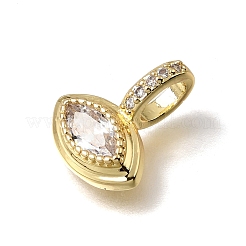 Messing micro pave klar zirkonia charme&nbsp;KK-C262-45G