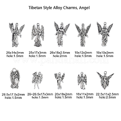 100шт 10 стиля подвески из сплава в тибетском стиле&nbsp;TIBEP-CJ0001-42