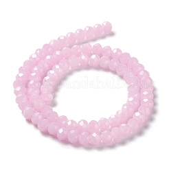 Perles de verre imitation jade cuites au four&nbsp;LS-DGLA-A034-J8MM-A26