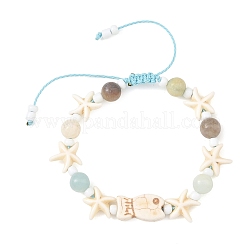 Braccialetti intrecciati rotondi con perline intrecciate&nbsp;BJEW-JB14477