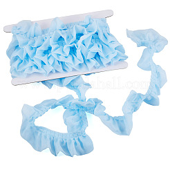 4 mètre de ruban de dentelle froissée en polyester&nbsp;OCOR-TA0004-18C