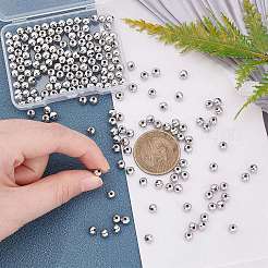 200 шт. латунные круглые бусины-разделители&nbsp;KK-PH0003-73A