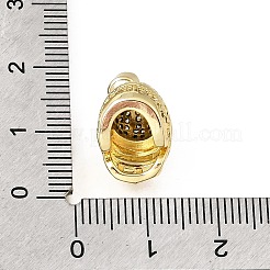 Breloques en laiton zircon cubique transparent&nbsp;KK-Z163-11G