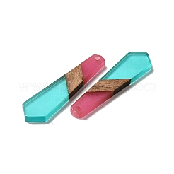 Colgantes de resina opaca y madera de nogal&nbsp;RESI-D060-B-02