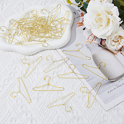 50 шт. мини-вешалка для одежды из железа&nbsp;AJEW-FH0004-38A-G