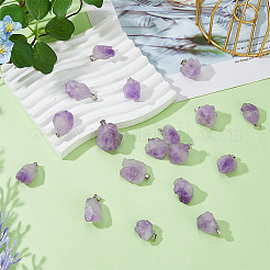 20 шт. Подвески из натурального аметиста&nbsp;G-FI0001-33