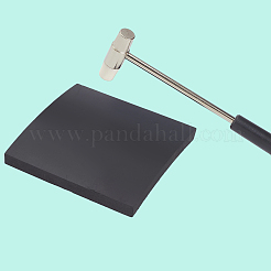 Двухсторонний молоток из стали и резины для изготовления ювелирных изделий&nbsp;AJEW-CY0001-85