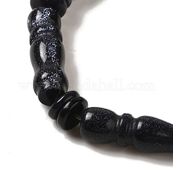 Sintetici blu Goldstone fili di perline&nbsp;G-B078-C04-01