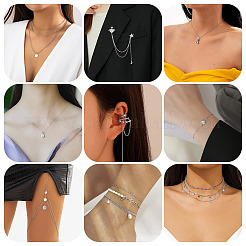 Комплекты ювелирных изделий из нержавеющей стали 304&nbsp;DIY-PJ0001-41A