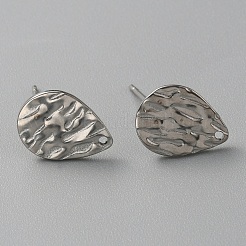 Ohrstecker-Zubehör aus strukturiertem&nbsp;STAS-WH0027-54J