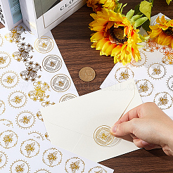 Самоклеящиеся наклейки из золотой фольги&nbsp;DIY-WH20001-13G