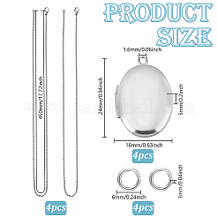 Наборы для самостоятельного изготовления подвесок-медальонов из нержавеющей стали 316&nbsp;NJEW-HY0001-04A