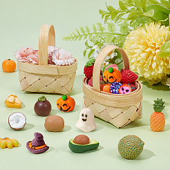 30 шт. мини-модель плетеной бамбуковой корзины&nbsp;AJEW-AR0005-18