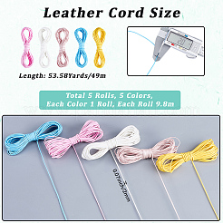 49 m flaches PU-Lederband in zwei Farben&nbsp;LC-CL0001-09B