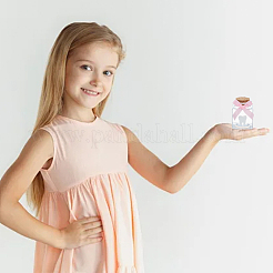 2 шт. квадратная стеклянная пустая бутылка желаний&nbsp;AJEW-WR0002-86