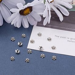 Крышки для бусин тибетского стиля&nbsp;AA188-AS-NR